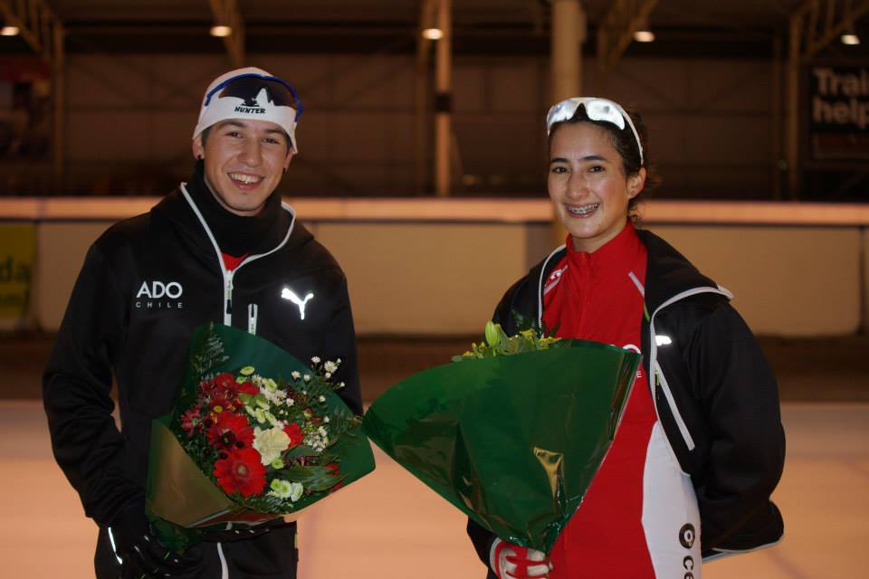 KPN Marathonploegen voor beide Chileense schaatsers